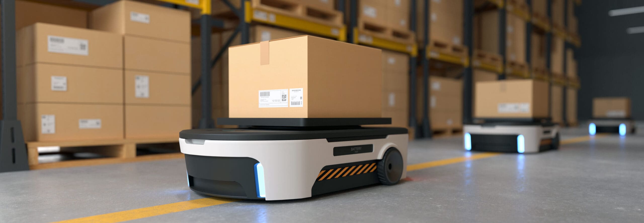 autonomous mobile robots for automated warehouse