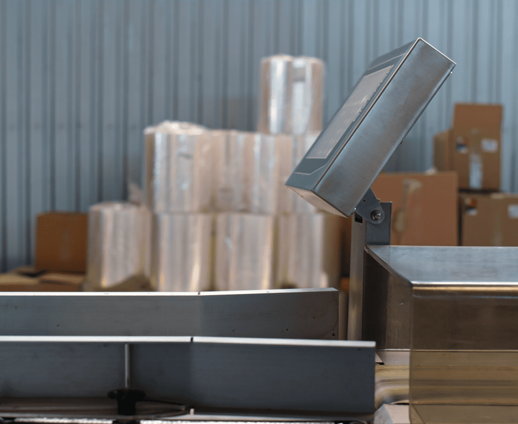 automated shipping scales used in distribution center